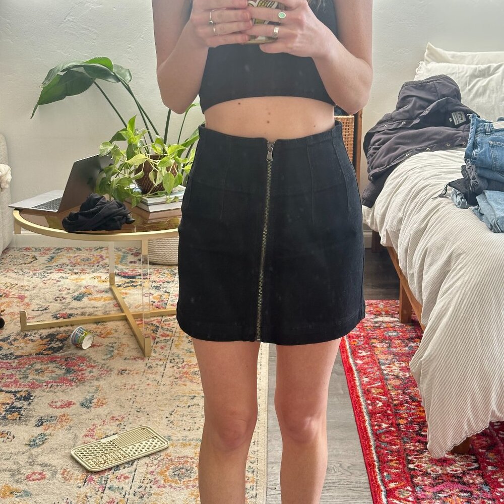 Free people zip up skirt